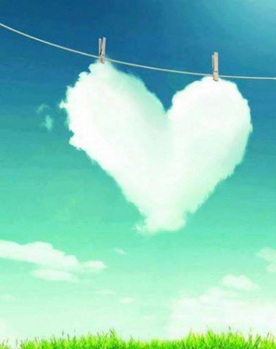 Dessin d'un coeur nuage attaché à une corde, blog les cordées, jpg 